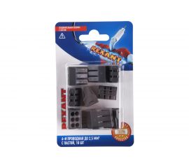 Соединительная 6-и проводная клемма REXANT 0,75-2,5 мм2 10шт 06-0208-B10 