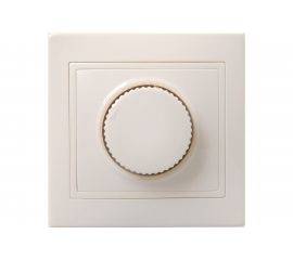 Поворотный светорегулятор IEK КВАРТА кремовый EDK10-K33-03-DM 