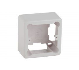 1-местная установочная коробка ЭРА КУК под кабель-канал, 85х85х42мм, белая IP20, 44/1760 Б0047294 