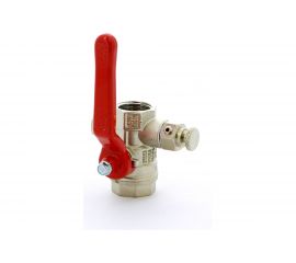 Шаровой кран ITAP муфтовый, полнопроходной, со спускным устройством, рычаг, 1/2 ART 115 