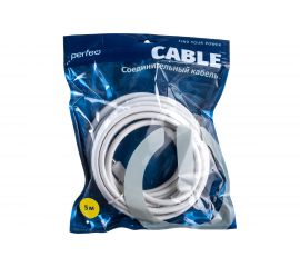 Кабель PERFEO ТВ вилка - ТВ розетка длина 5 м. T5004 30 003 926 