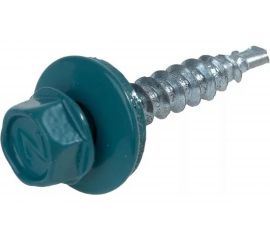 Кровельный саморез Bohrer 4,8x29, RAL 5021 морская волна, 250 шт. SKRAL5021-4,8х29-25 