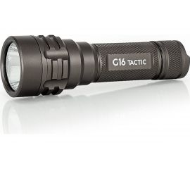 Фонарь ЯРКИЙ ЛУЧ G16 TACTIC Luminus SST-40 5000K с встроенным ЗУ 4606400106418 