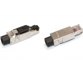 Разъем RJ-45 Hyperline PLUF-8P8C-S-C6A-SH 8P8C под витую пару, полевая заделка, категория 6а 264779 