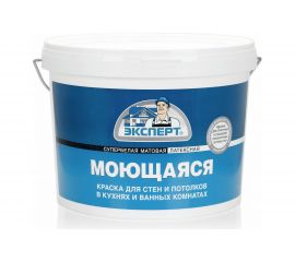Краска моющаяся супербелая ЭКСПЕРТ 14 кг 17370 