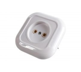 Розетка Кунцево-Электро ВАЛЕНТИНА скрытой установки, одноместный РС10-153 7651 