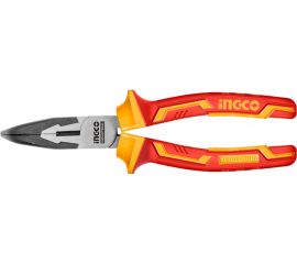 Диэлектрические изогнутые длинногубцы INGCO 200 мм INDUSTRIAL HIBNP28208 