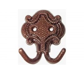 2-рожковый крючок Левша КМ-4 медн. антик У8-6569.СМ 