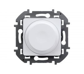 Поворотный светорегулятор Legrand без нейтрали 300Вт - INSPIRIA - белый 673790 