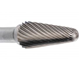 Борфреза твердосплавная NORGAU форма L коническая со сферической вершиной SCM HM L1025M06-45 (10х25х6х60 мм) 077140300 