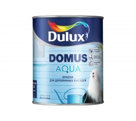 Краска DULUX DOMUS AQUA для деревянных фасадов, на водной основе, п мат, белая, Баз BW 1 л 5134991 