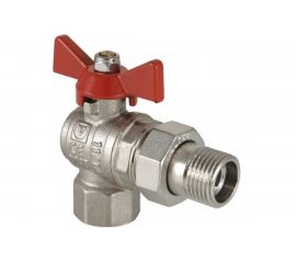 Шаровой угловой кран с полусгоном 1/2 вн.-нар Valtec BASE VT.228.N.04 