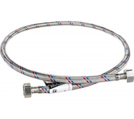 Гибкая подводка для воды Gigant с оплеткой из нержавеющей стали, 1/2""х100 см, г/г P-100-GG 