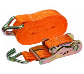 Ремень крепления груза РемоКолор с крюками, с храповым механизмом 115 мм, 0,025x4,5 м 62-5-110 