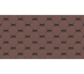 Гибкая черепица DOCKE PIE STANDARD СОТА красный ZRSM-1114 