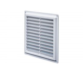 Решетка не разъемная с москитной сеткой (175х240х8 мм; наклонные жалюзи) Эвент Э1724Н 