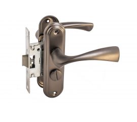 Защелка БУЛАТ ЗЩ1-Д03.03 (Л) НОМОС (графит; левая; с фиксацией) 13961 