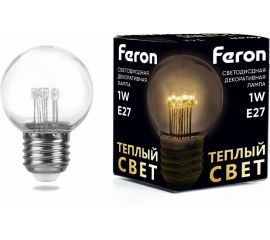 Светодиодная лампа FERON LB-378 E27 1W 2700K 41918 