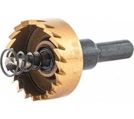 Коронка HSS с нитридтитановым покрытием по металлу 35 мм DENZEL 724110 