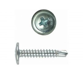 Саморез с пресс-шайбой по металлу Саморезик 4,2х25 оцинкованный сверло 600 шт DGVs-4,2/25-600 