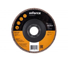 Круг лепестковый (125x22.2 мм; P60; цирконий) Inforce 11-01-617 