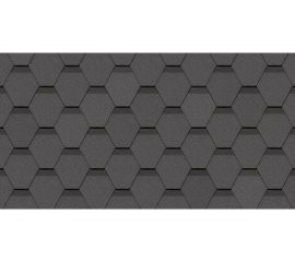 Гибкая черепица DOCKE PIE STANDARD СОТА серый ZRSM-1045 