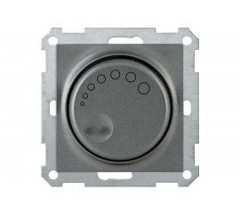 Поворотный светорегулятор с индикацией IEK СС10-1-1-Б 600Вт BOLERO антрацит EDB11-0600-K95 