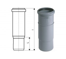 Муфта компенсационная однораструбная HTL 40 Ostendorf 111800 