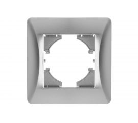 Рамка GUSI ELECTRIC Ugra 1-местная, цвет серебро С1110-004 
