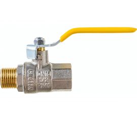 Шаровый кран VALTEC VALGAS газовый, стальная рукоятка, 1/2 в/н. VT.272.N.04 