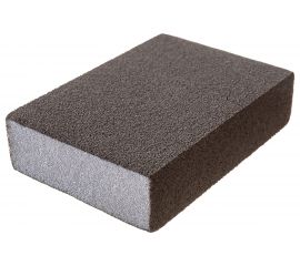 Губка шлифовальная четырехсторонняя AL2O3 средняя жесткость (100x68x26 мм; Р320) DEXX 35637-320 