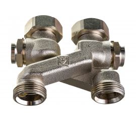 Перекрестие Х RIFAR с запорным вентилем Герц G3/4, 50 мм 00000000793 