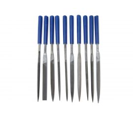 Набор надфилей № 1, 140х 50х3 мм, обрезиненные рукоятки 10 шт. чехол КОБАЛЬТ 790-090 