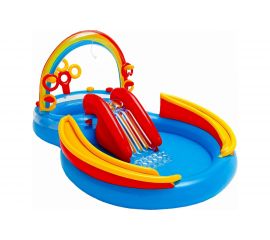 Детский игровой центр-бассейн с горкой и фонтаном 297х193х135 Intex 57453 