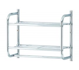 Полка для ванной комнаты UniStor AIOWA настенная, с держателем для полотенца 210662 