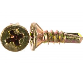 Оконный саморез с буром ЕВРОПАРТНЕР желтый цинк 3,9х13 150шт. 14 3913 7 