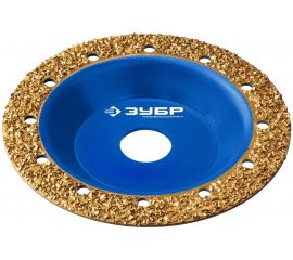 Плоская обдирочно-шлифовальная чашка №2 ЗУБР 125 мм, среднее зерно ВК8 33430-2 
