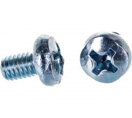 Винт КРЕП-КОМП полуцилиндрическая головка, цинк DIN7985 4х6 1000шт вц46ф 