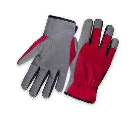 Трикотажные перчатки Jeta Safety Motor красный/серый JLE621-7/S 