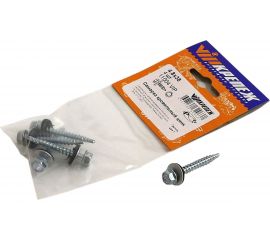 Кровельный саморез VIPкрепеж цинк 4,8/38 4шт 11004 VIP 