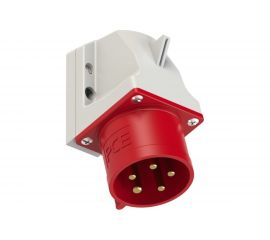 Настенная вилка PCE 32А 400V 3P+N+E IP44 525-6 