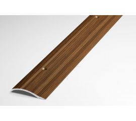 Порог разноуровневый алюминиевый декоративный (39,4 мм, 1,8 м, Дуб темный) ЛУКА 00000001895 
