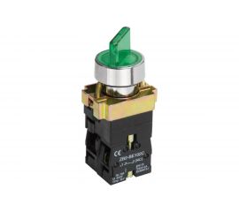 Переключатель IEK LAY5-BK2365 2 положения, зеленый, ИЭК BSW90-BK-2-K06 