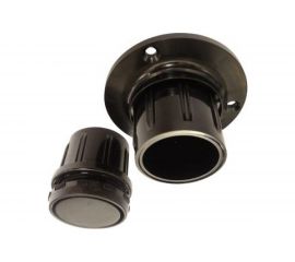 Комплект опоры барной стойки Левша д/трубы d50, верх+низ, черный У8-9899 