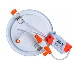 Встраиваемый светильник Ecola LED downlight Круглый даунлайт с драйвером 6W 220V 4200K 120x20 DRRV60ELC 