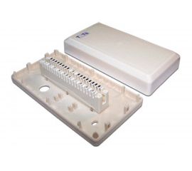 Распределительная коробка на 1 плинт 10 пар TWT, с плинтом DB10-1P-DIS 