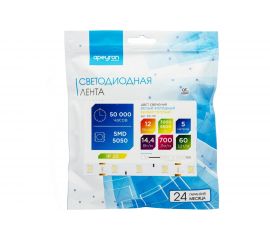 Светодиодная лента APEYRON 12В, 14.4Вт/м, smd5050, 60д/м холодный белый+теплый белый 116 
