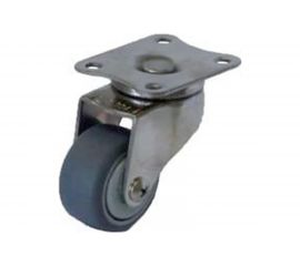 Колесо серая мягкая резина поворотное SUS 304 40 мм MFK-TORG 3053040НЕРЖ 