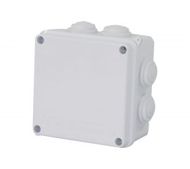 Разветвительная коробка STEKKER EBX30-02-65, 7 мембранных вводов, IP65, светло-серая 39554 