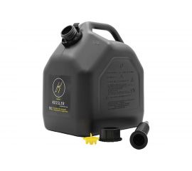 Канистра ГСМ Black Kessler черная с желтой крышкой 10 л Oktan KGA1-02-07 